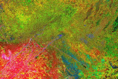 Duvar kağıdı için suluboya arka planının soyut renkli dokusu. Yaratıcı ve tasarım sanatı.