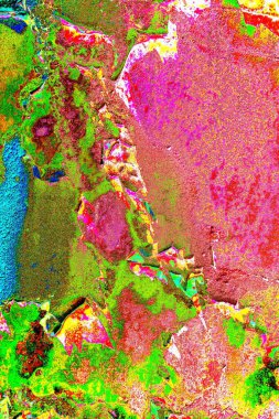 Dökülen boya paslı metal dokusu