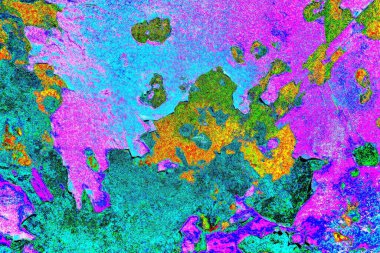 Çizik ve çatlaklarla metal doku