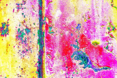 Dökülen boya paslı metal dokusu