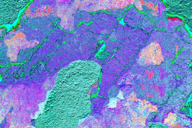 Yaratıcı ve tasarım sanatı, eski duvar dokusu. Duvar kağıdı için soyut renkli doku arkaplanı. 