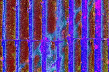 Oluklu eski çatı dokusu