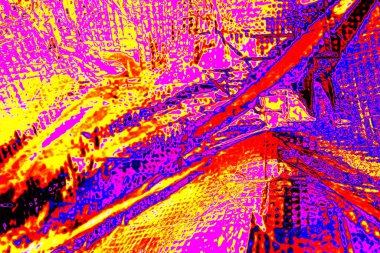 Kırışık kırmızı polietilen film dokusu