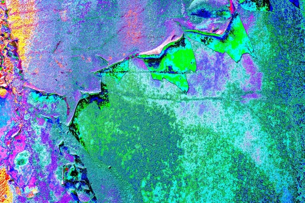 Dökülen boya paslı metal dokusu