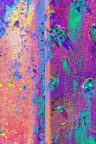 Dökülen boya paslı metal dokusu