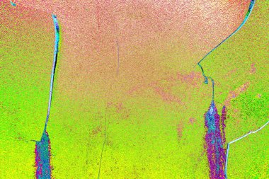 Çizik ve çatlaklarla metal doku