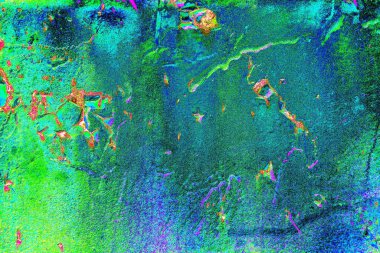 Dökülen boya paslı metal dokusu