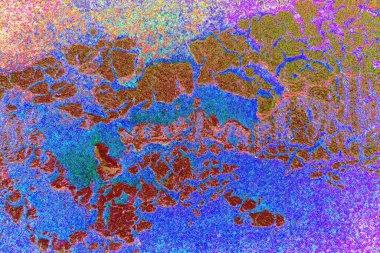 Eski keçeli çatı katranı parçası soyut bir arkaplan olarak