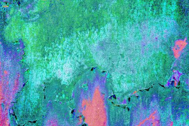 Dökülen boya paslı metal dokusu