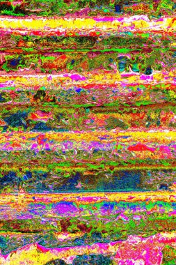 Çizik ve çatlaklarla metal doku