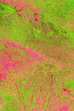 Çizik ve çatlaklarla metal doku