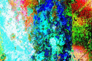 Mavi renklerin soyut suluboya paleti, karışık renk, arkaplan, vektör illüstrasyonu, bir renk karışımı