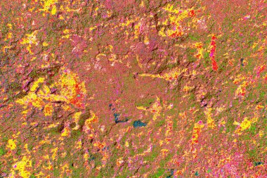 Çizik ve çatlaklarla metal doku