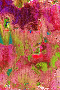 Dökülen boya paslı metal dokusu