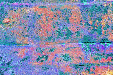 Çizik ve çatlaklarla metal doku