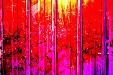 Çizik ve çatlaklarla metal doku