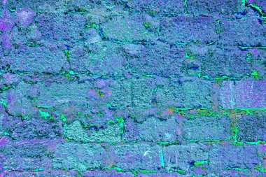 Arka plandaki eski tuğla duvar