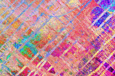 Çizik ve çatlaklarla metal doku