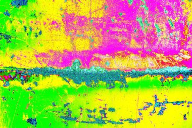 Çizik ve çatlaklarla metal doku