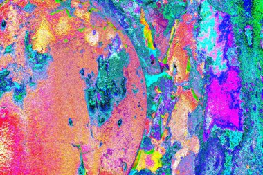 Dökülen boya paslı metal dokusu