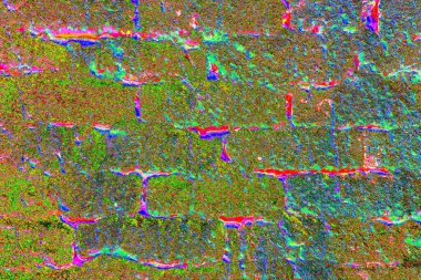 Eski model tuğla duvarın arka planı