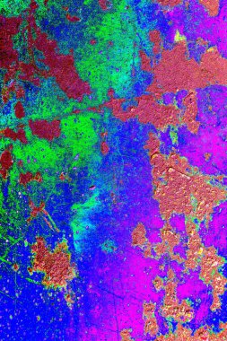 Çizik ve çatlaklarla metal doku