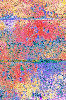 Çizik ve çatlaklarla metal doku