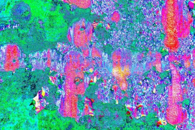 Dökülen boya paslı metal dokusu