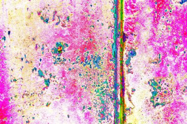 Dökülen boya paslı metal dokusu