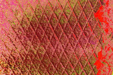 Çizik ve çatlaklarla metal doku