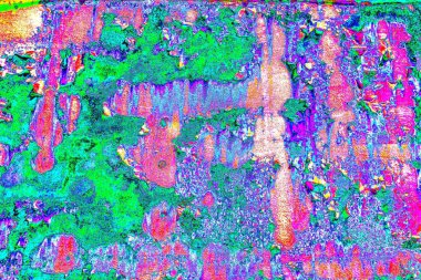 Dökülen boya paslı metal dokusu