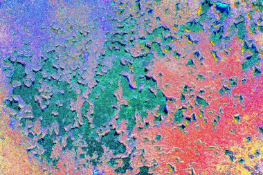 Çizik ve çatlaklarla metal doku