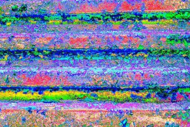 Çizik ve çatlaklarla metal doku