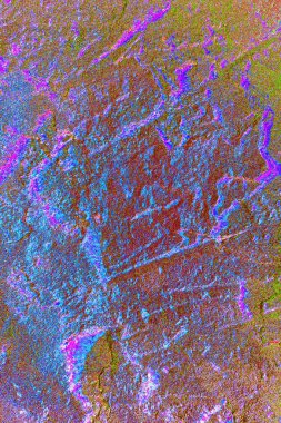 Yaratıcı ve tasarım sanatı, eski duvar dokusu. Duvar kağıdı için soyut renkli doku arkaplanı. 