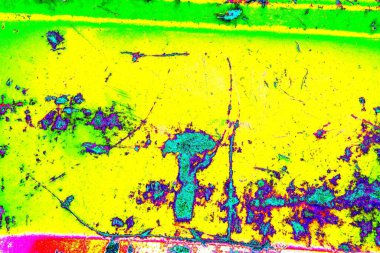 Çizik ve çatlaklarla metal doku