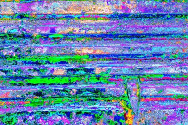 Çizik ve çatlaklarla metal doku