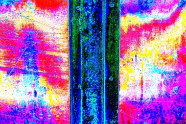 Çizik ve çatlaklarla metal doku