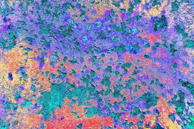 Çizik ve çatlaklarla metal doku