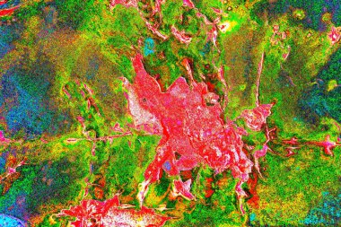 Çizik ve çatlaklarla metal doku