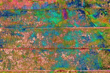 Çizik ve çatlaklarla metal doku