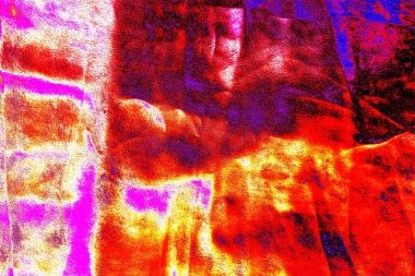 Duvar kağıdı için suluboya arka planının soyut renkli dokusu. Yaratıcı ve tasarım sanatı.