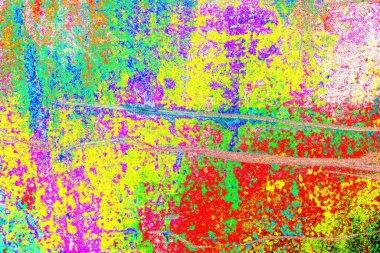 Karışık renklerin soyut suluboya paleti, arkaplan, vektör illüstrasyonu