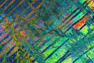 Çizik ve çatlaklarla metal doku