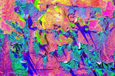 Dökülen boya paslı metal dokusu