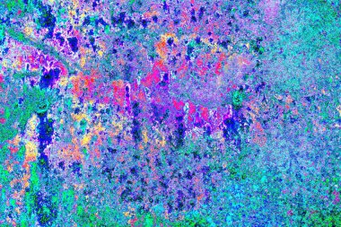 Karışık renklerin soyut suluboya paleti, arkaplan, vektör illüstrasyonu