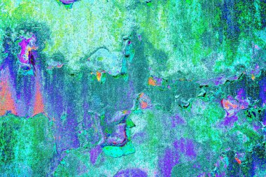 Dökülen boya paslı metal dokusu