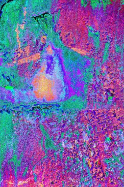 Dökülen boya paslı metal dokusu