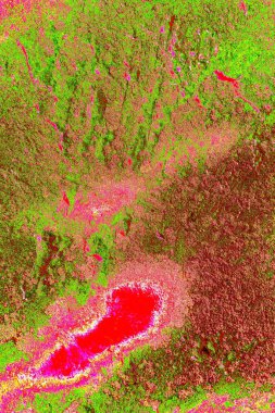 Çizik ve çatlaklarla metal doku