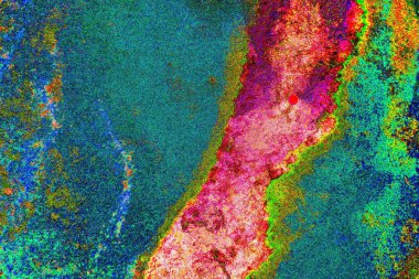 Duvar kağıdı için soyut renkli doku arkaplanı. Yaratıcı ve tasarım sanatı, eski duvar dokusu.