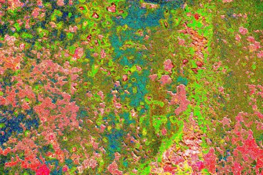 Çizik ve çatlaklarla metal doku